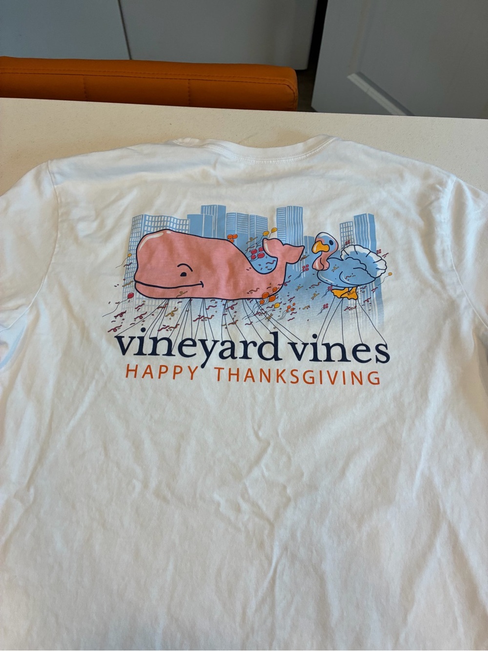 Vineyard Vines Happy Thanksgiving Long Sleeve Pocket T-Shirt